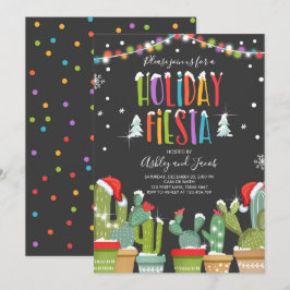 Navidades Fiesta Cactus Fiesta de invitaciones de 