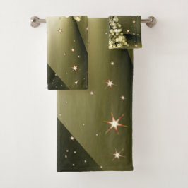 Navidades Fiesta Golden Tree Shiny Sparkle Stars