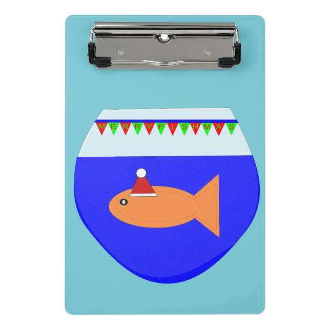 Navidades Fiesta Goldfish Mini Portapapeles (Anverso)
