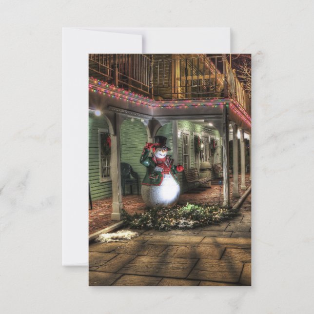 Navidades Fiesta Personalizar su invitación (Anverso)