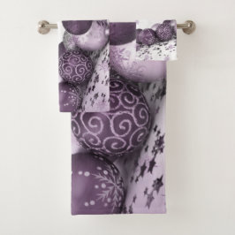 Navidades Fiesta Pink Purple Ornamakes Snowflakes