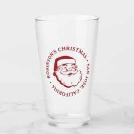 Navidades Fiesta Santa Claus Pint Glass