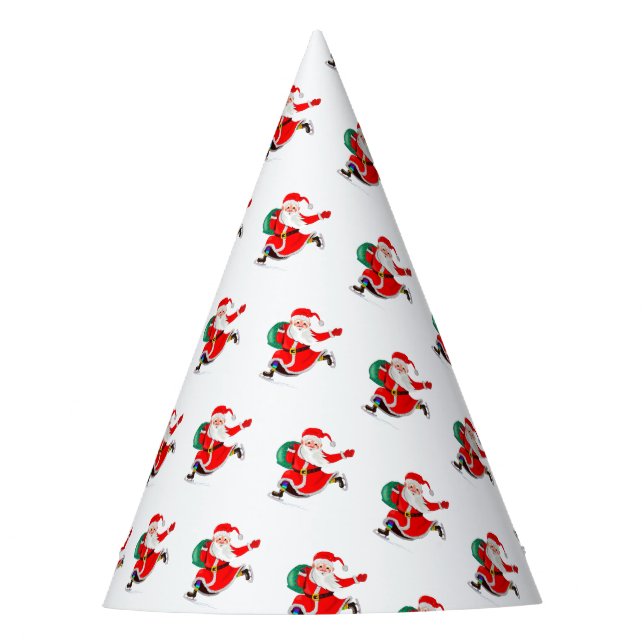 Navidades Fiestas de papel Gorras con Santa Claus (Anverso)