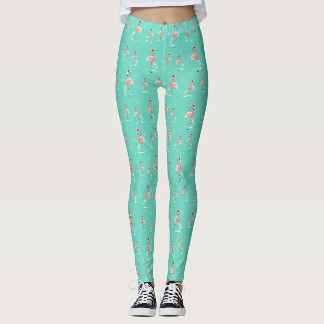 Navidades Flamingo Multi leggings (Anverso)