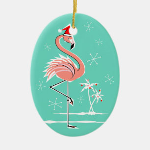 Navidades Flamingo Ornamento del texto