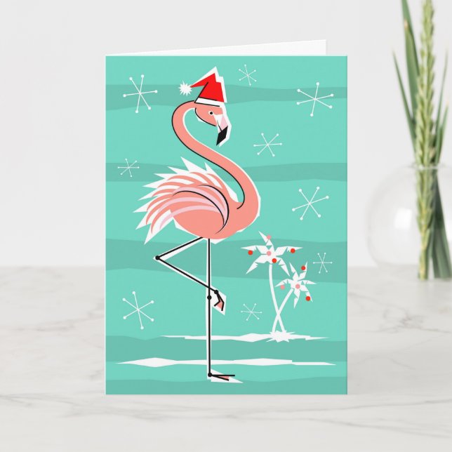 Navidades Flamingo Stripe Feliz Navidad (Anverso)
