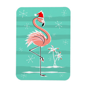 Navidades Flamingo Tiras imán flexible