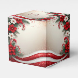 Navidades Floral Candy Canes caja de favoritos de 