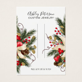 Navidades floral floral floral joyas para la panta