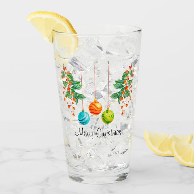 Navidades Florales Y Ornamentos (Anverso (hielo))