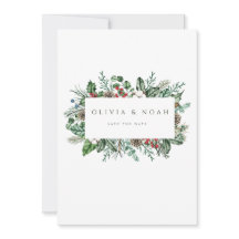 Navidades Foliage Pinecone Guardar La Tarjeta De F