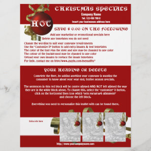 Navidades folletos de promoción comercial