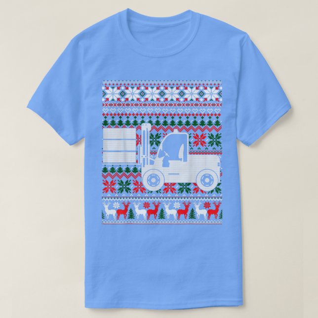 Navidades Forklift Gift Regalo Ugly Xmas Sweater  (Diseño del anverso)