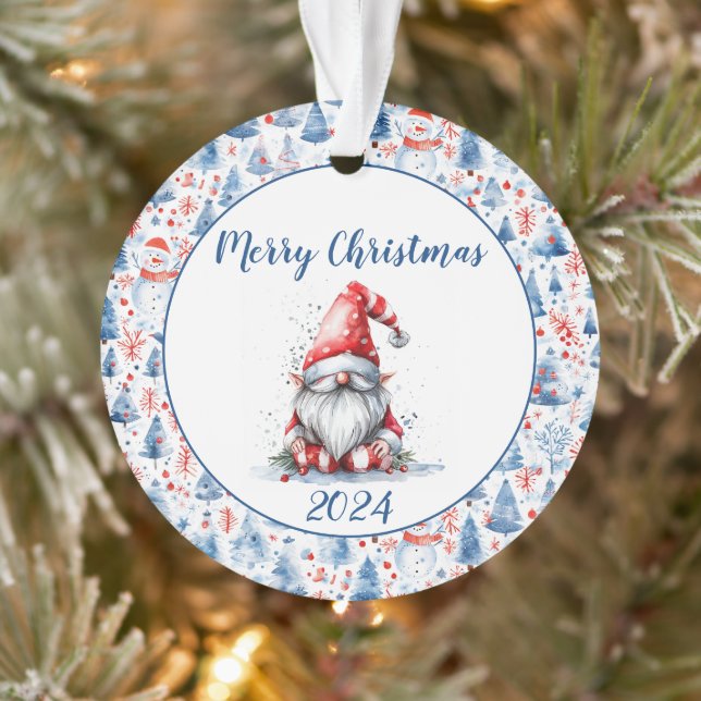 Navidades Foto Ornamento acrílico (Árbol)