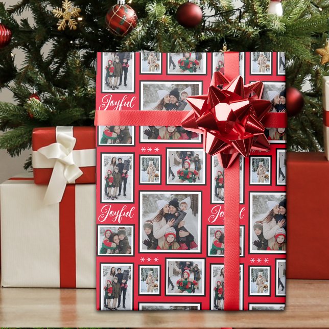 Navidades Foto Papel de envolver rojo (Subido por el creador)