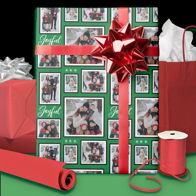Navidades Foto Papel de envolvimiento verde (Subido por el creador)
