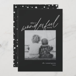 Navidades foto simple negro plateado metálico