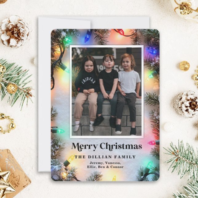 Navidades foto tarjeta de vacaciones Luces festiva (Subido por el creador)