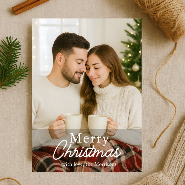 Navidades Fotografía de la moderna tarjeta de vaca (Subido por el creador)