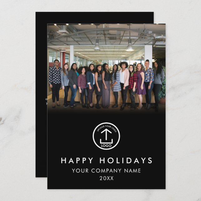 Navidades fotográficos con el logotipo de un equip (Anverso / Reverso)