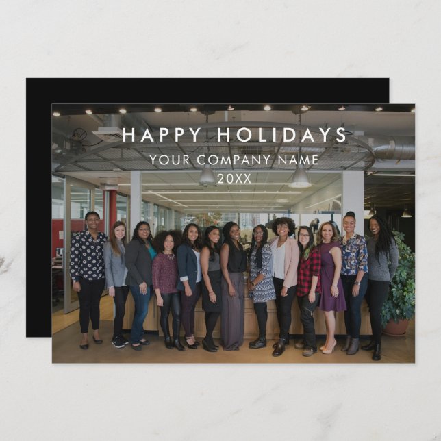 Navidades fotográficos con el logotipo de un equip (Anverso / Reverso)