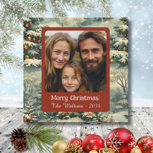 Navidades fotográficos de árbol de Navidad de époc