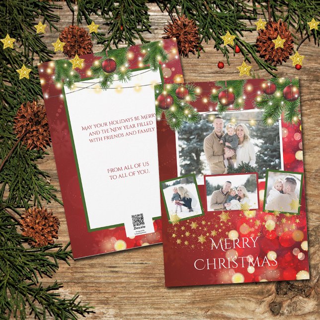 Navidades fotográficos de cadenas de tarjetas luce (Subido por el creador)