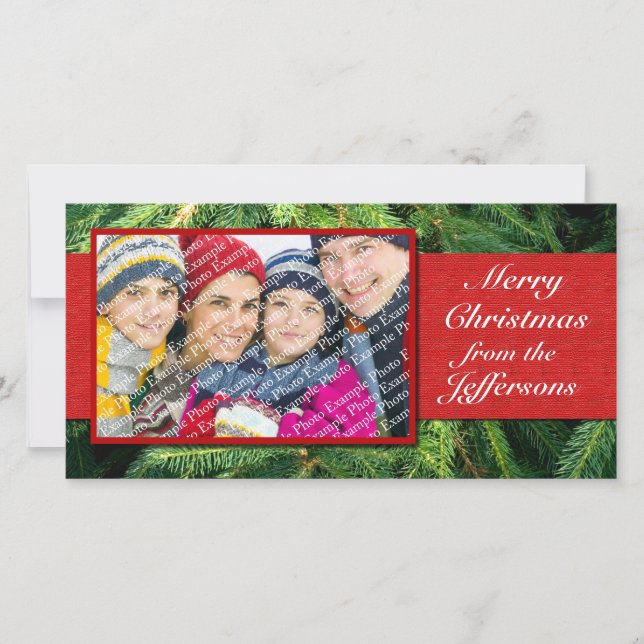 Navidades fotográficos personalizados tarjetas nav (Anverso)