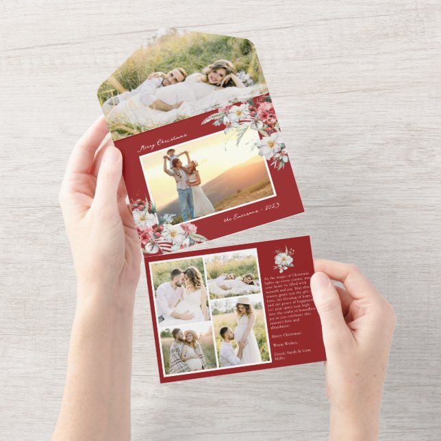 Navidades Fotografíen Todo En Una Tarjeta (desgarro)