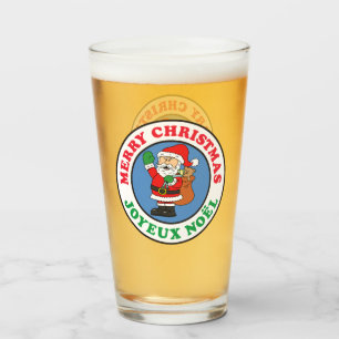 Navidades franceses Joyeux Noel Santa Glass