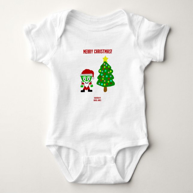 Navidades FrankenCheese Baby Jersey Bodysuit (Anverso)