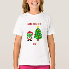 Navidades FrankenCheese Chicas Camiseta Blanca Bás