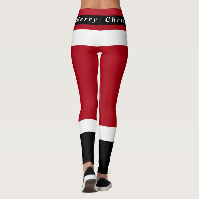 Navidades Funny Santa Claus Leggings (Reverso)