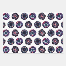 Navidades galácticos envuelven papel - Celestial