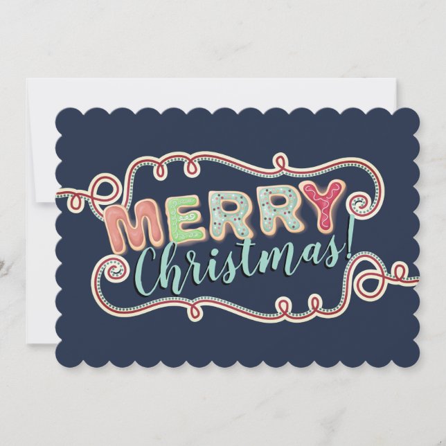 Navidades galletas tarjeta de regalo de vacaciones (Anverso)