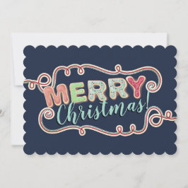 Navidades galletas tarjeta de regalo de vacaciones
