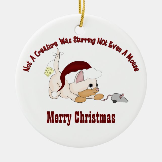 Navidades Gatito #5 Ornamento (Frente)