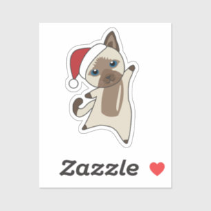 Navidades gatos Nieve a Pegatina de gatos de anima