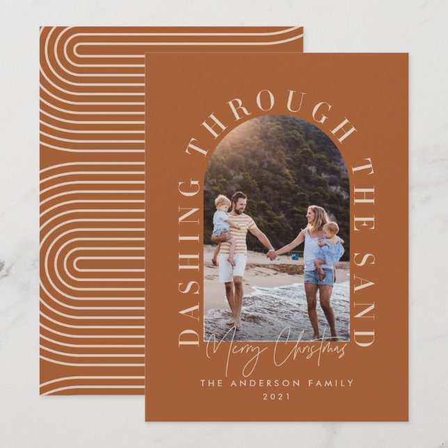 Navidades geográficos modernos recorren la arena