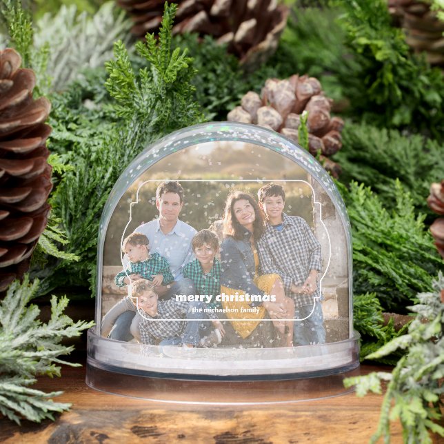 Navidades geométricos de fotografía de marco (Invierno)