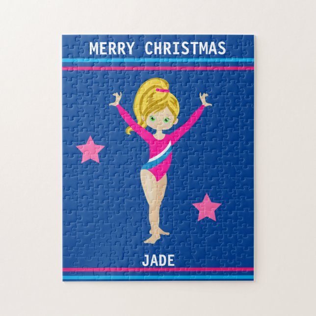 NAVIDADES GIMNASTICS PUZZLE PARA CHICAS PERSONALIZ (Vertical)