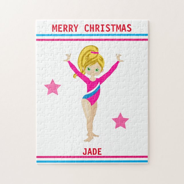 NAVIDADES GIMNASTICS PUZZLE PARA CHICAS PERSONALIZ (Vertical)