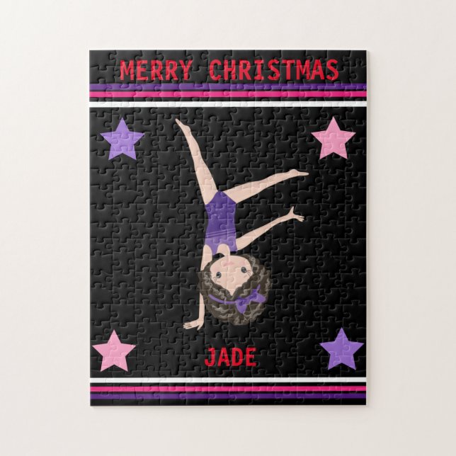NAVIDADES GIMNASTICS PUZZLE POR CHICAS. (Vertical)