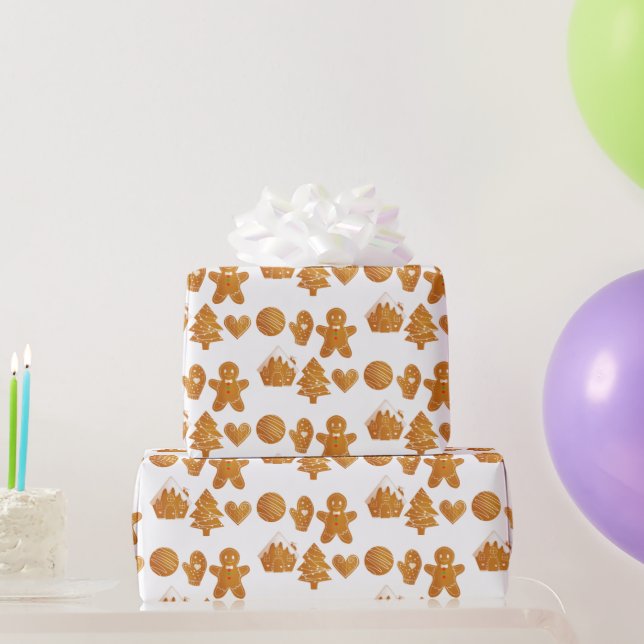 Navidades Gingerbread Cookies Papel envuelto (Regalos de fiesta)