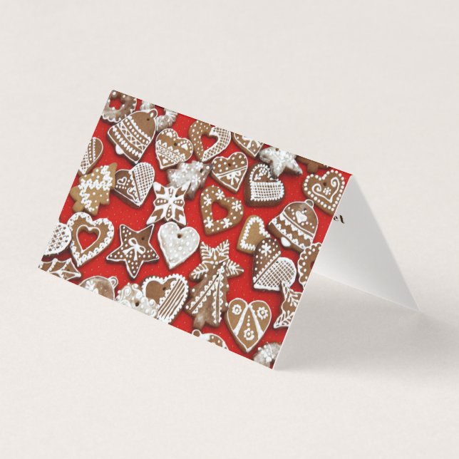 Navidades Gingerbread Cookies Tienden Tarjetas Frí (Anverso)