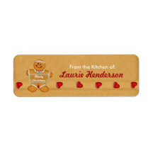 Navidades Gingerbread de la Cocina de Etiquetas