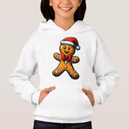 Navidades Gingerbread Man Niños Pullover Hoodie
