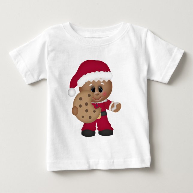 Navidades Gingerbread niños camiseta para bebés (Anverso)