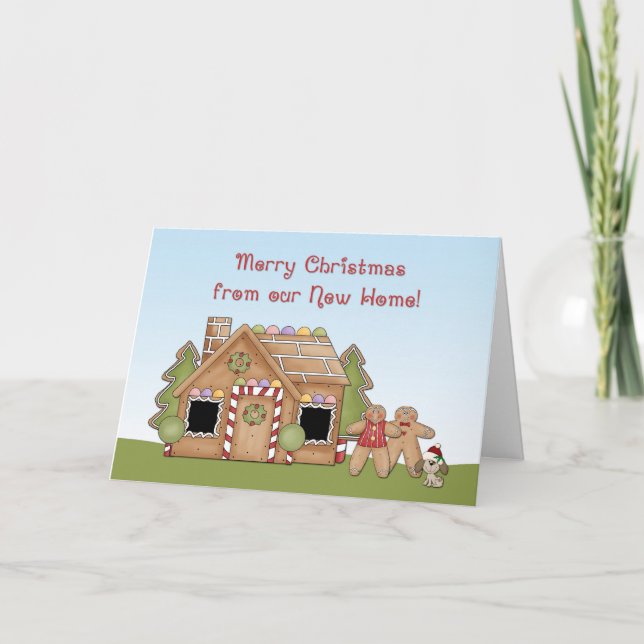 Navidades Gingerbread nueva tarjeta de bienvenida (Anverso)