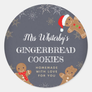 Navidades Gingerbread Pegatinas de galletas casera
